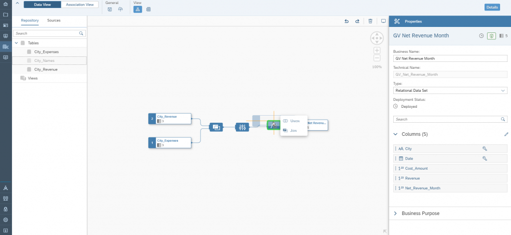 Data Warehouse Cloud: Einstieg in die Datenmodellierung