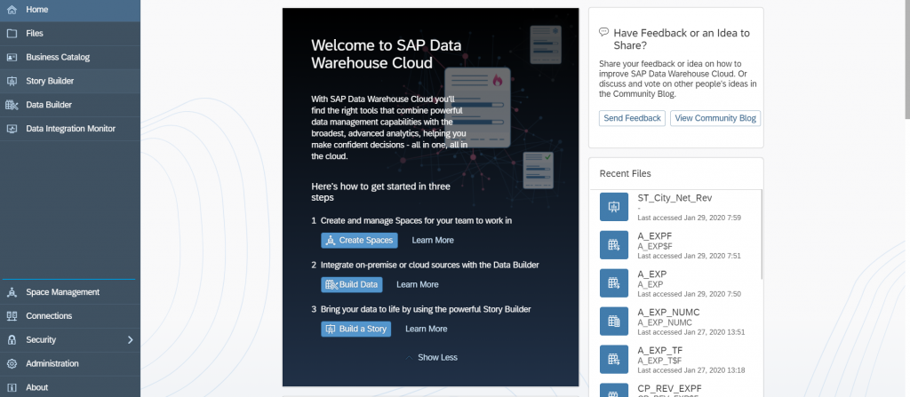 Data Warehouse Cloud: Überblick