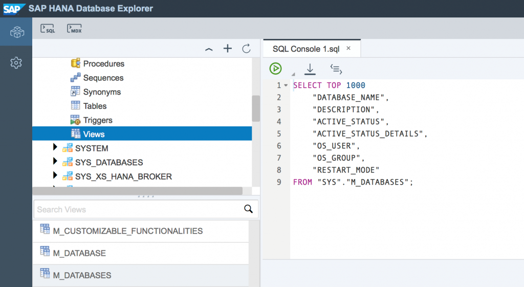 Database Explorer