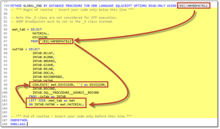 SAP BW/4HANA - BW on HANA: Debugging und Simulation von AMDP-Routinen ...