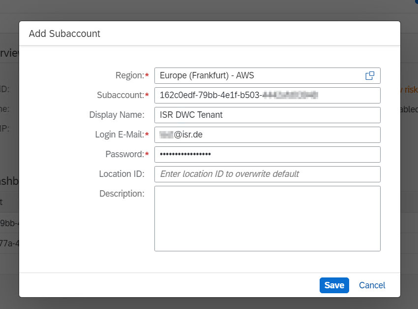 SAP BW Bridge - DWC im Cloud Connector Schritt 3