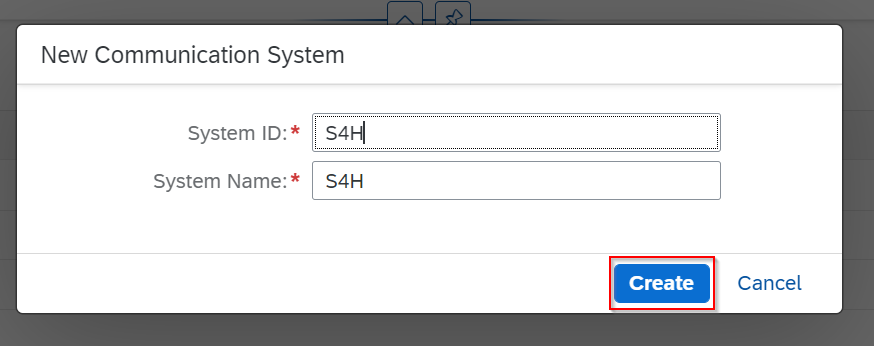 SAP BW Bridge - Kommunikationssystem anlegen Schritt 3