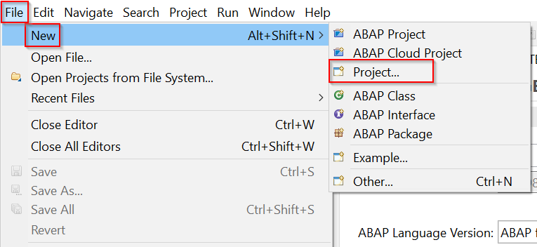 SAP BW Bridge - Projekt erstellen Schritt 11