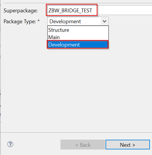 SAP BW Bridge - Projekt erstellen Schritt 15
