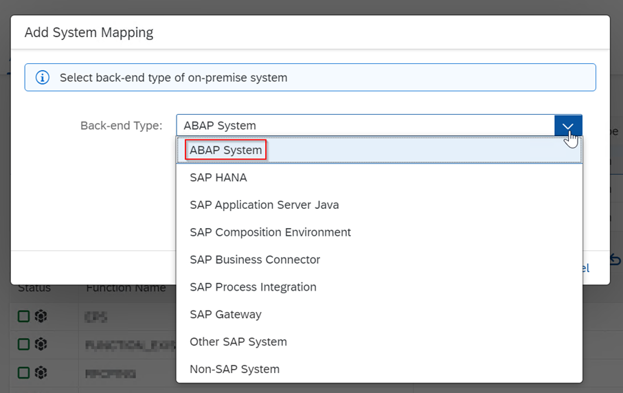 SAP BW Bridge - Quellsystem im Cloud Connector anlegen Schritt 4