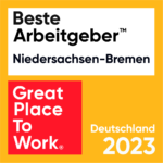 Great Place to Work Logo - Bester Arbeitgeber (Niedersachsen-Bremen) 2023
