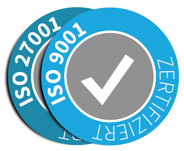 ISO 27001 Logo und ISO 9001
