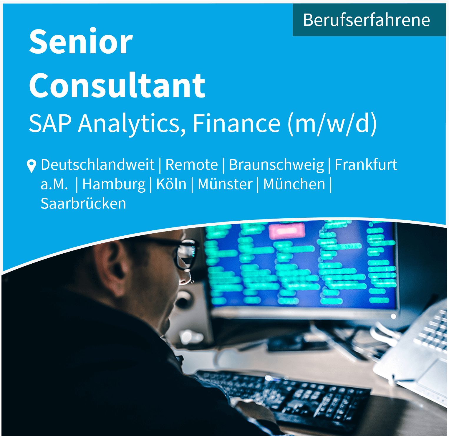 Hinweis auf einen Job: Senior Consultant SAP Analytics, Finance