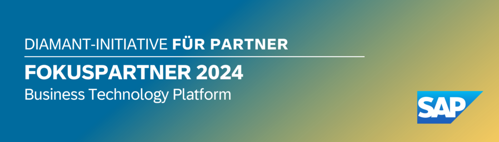 SAP Diamant-Initiative für Partner. Fokuspartner 2024 der Business Technology Platform